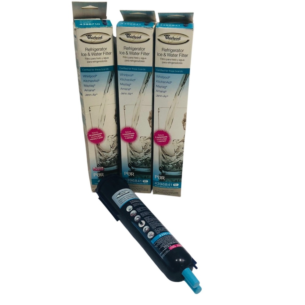 Whirlpool Ice Water Filter 4396841 Fast Fill Kitchen Lot of 3